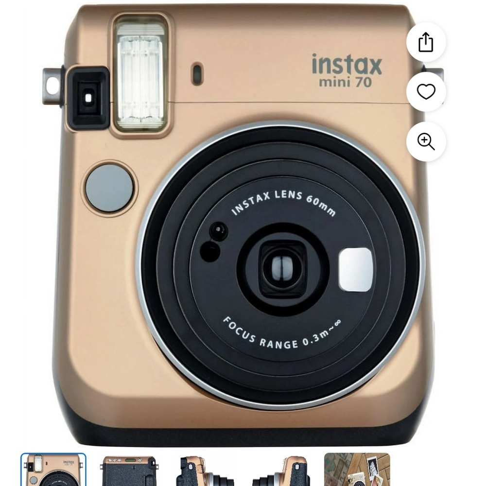 Michael Kors New Gold Fuji film Instax Polaroid camera - Picture 5 of 7